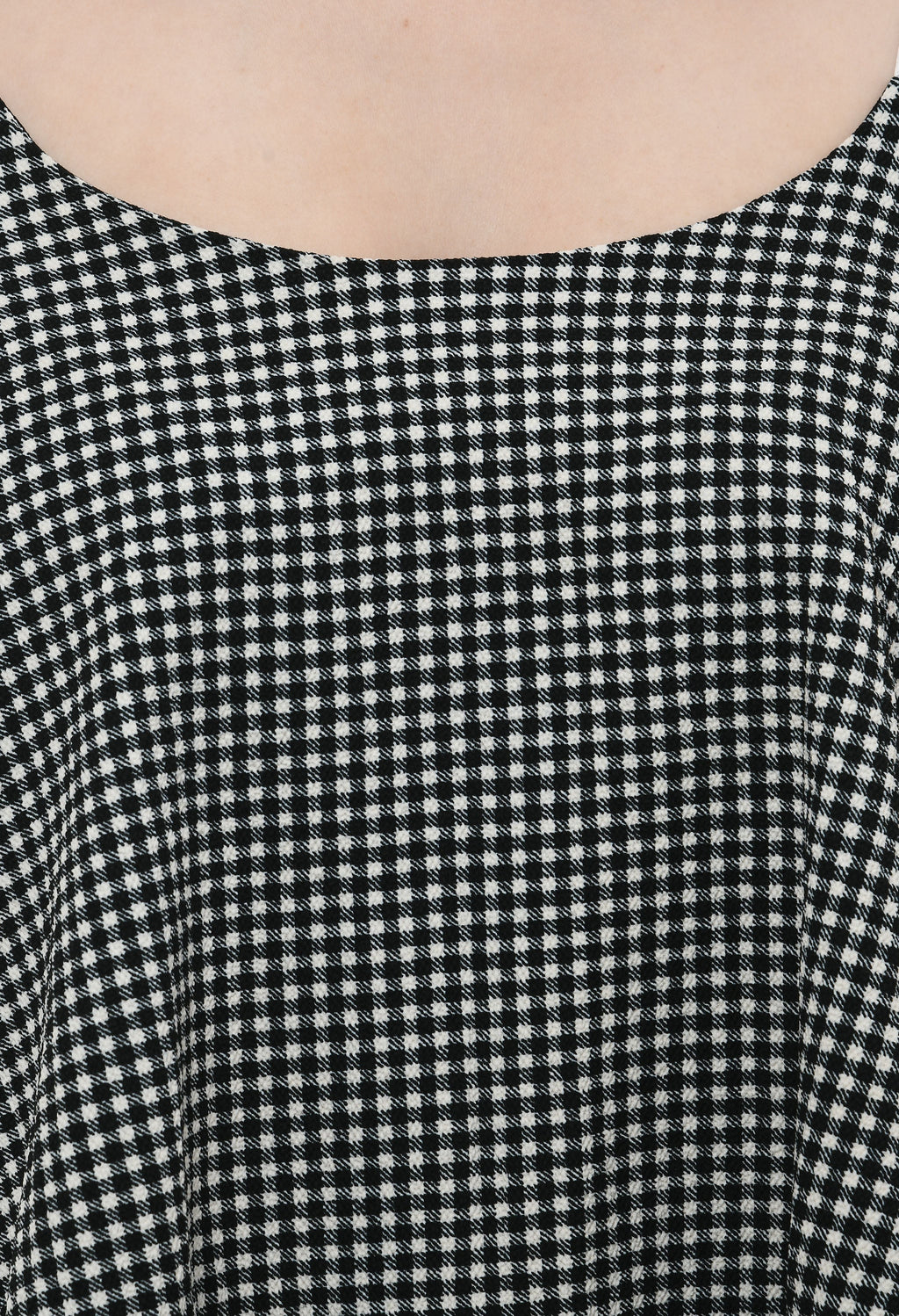 Black check double layer top
