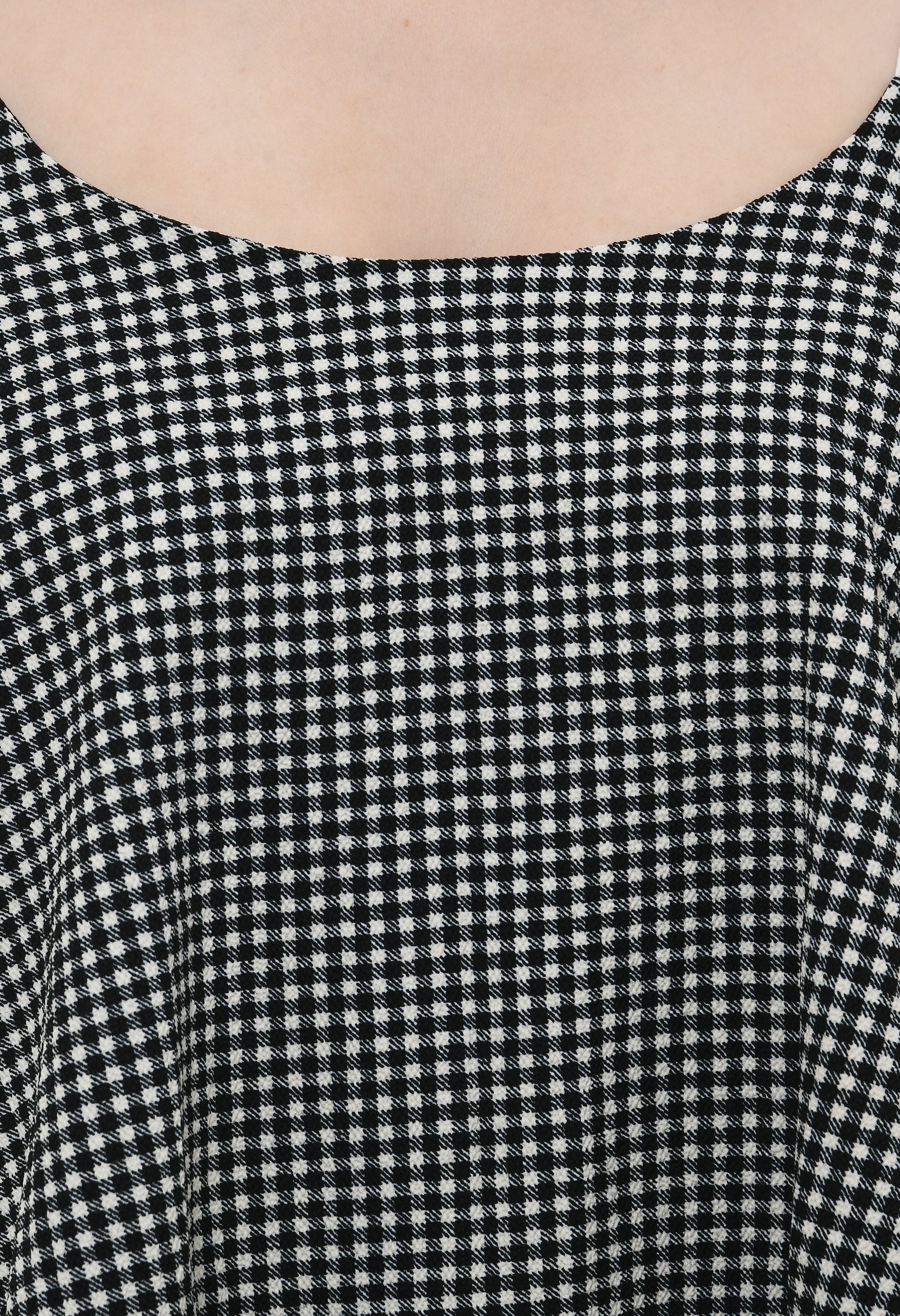 Black check double layer top