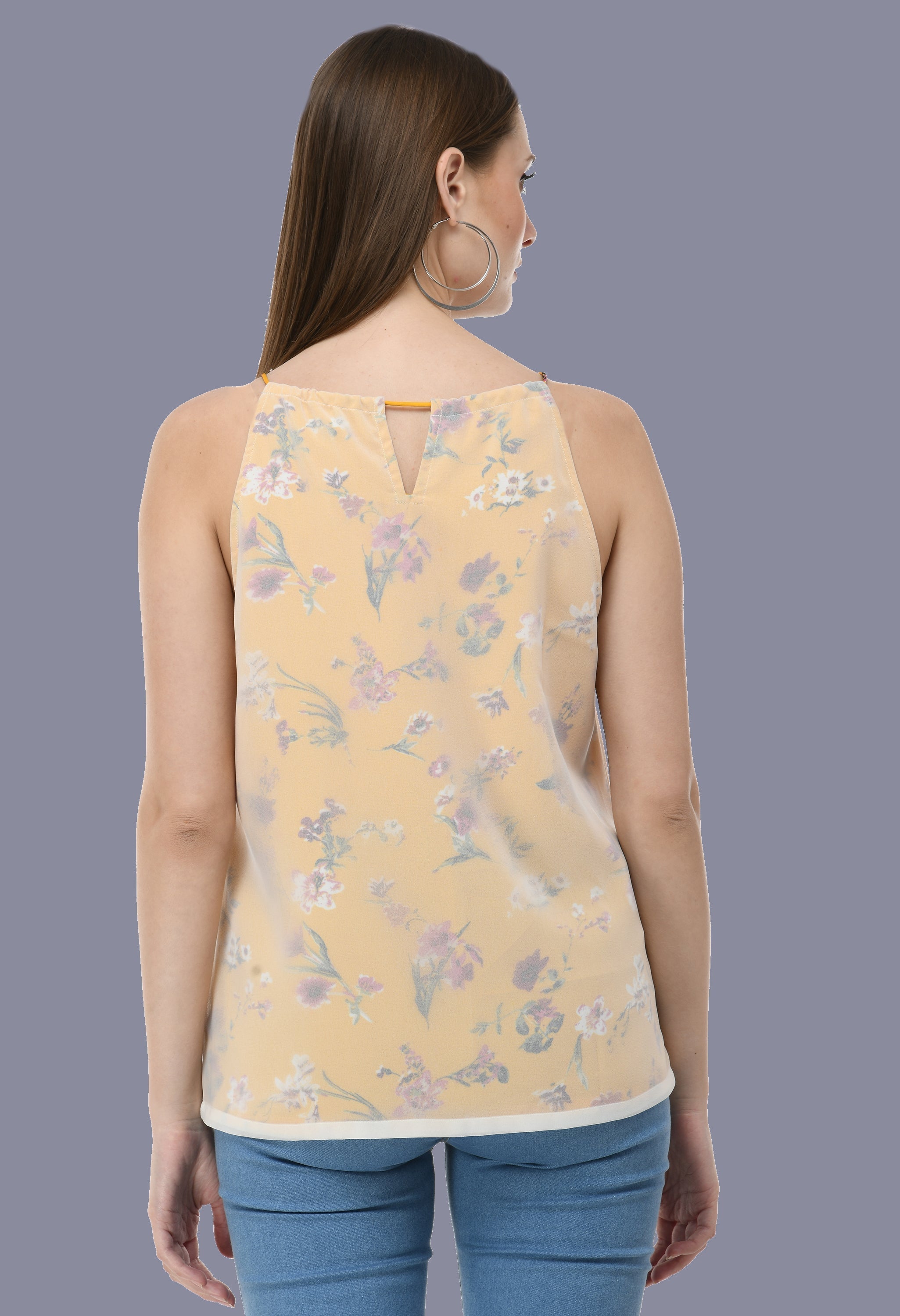 Floral women's printed top