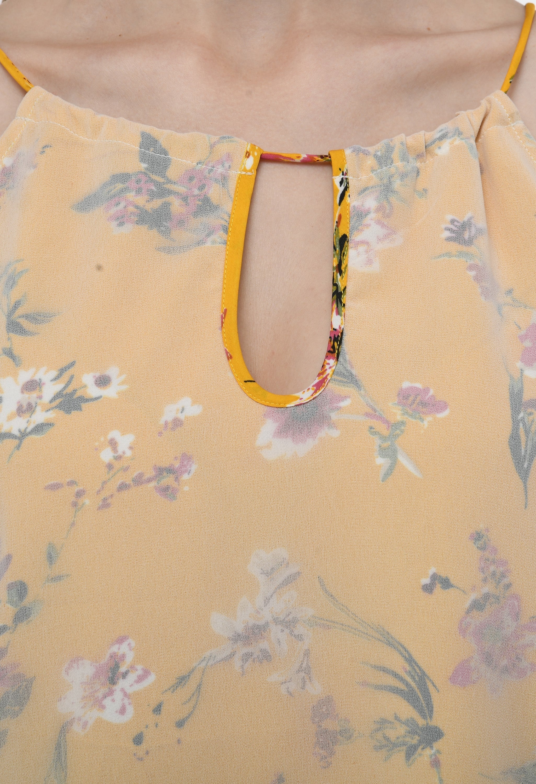 Floral women's printed top