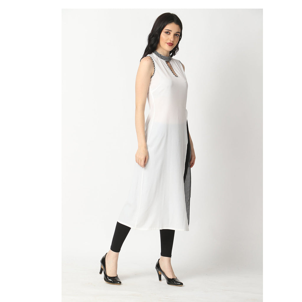 choker neck maxi top