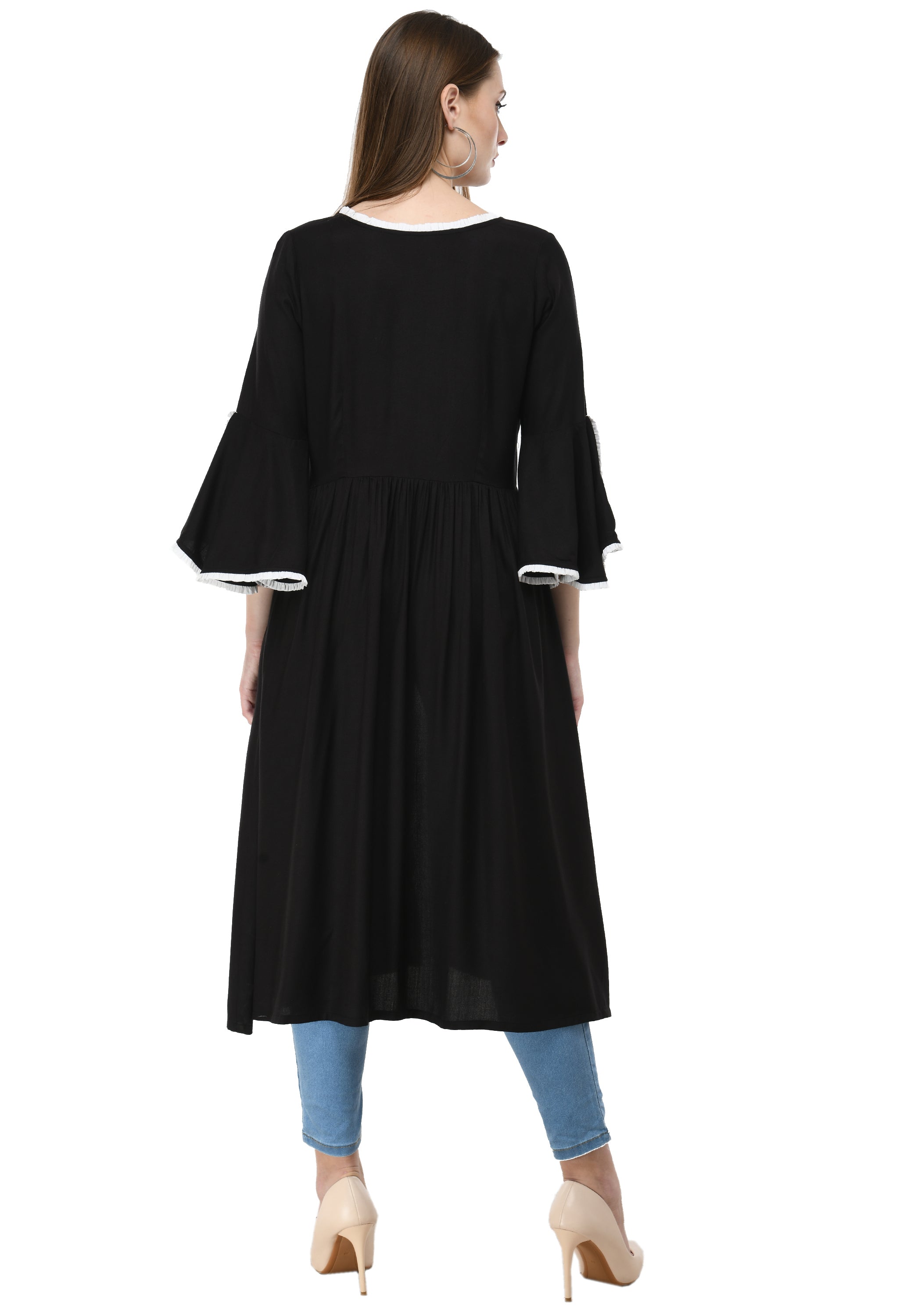 Black Rayon Kurti