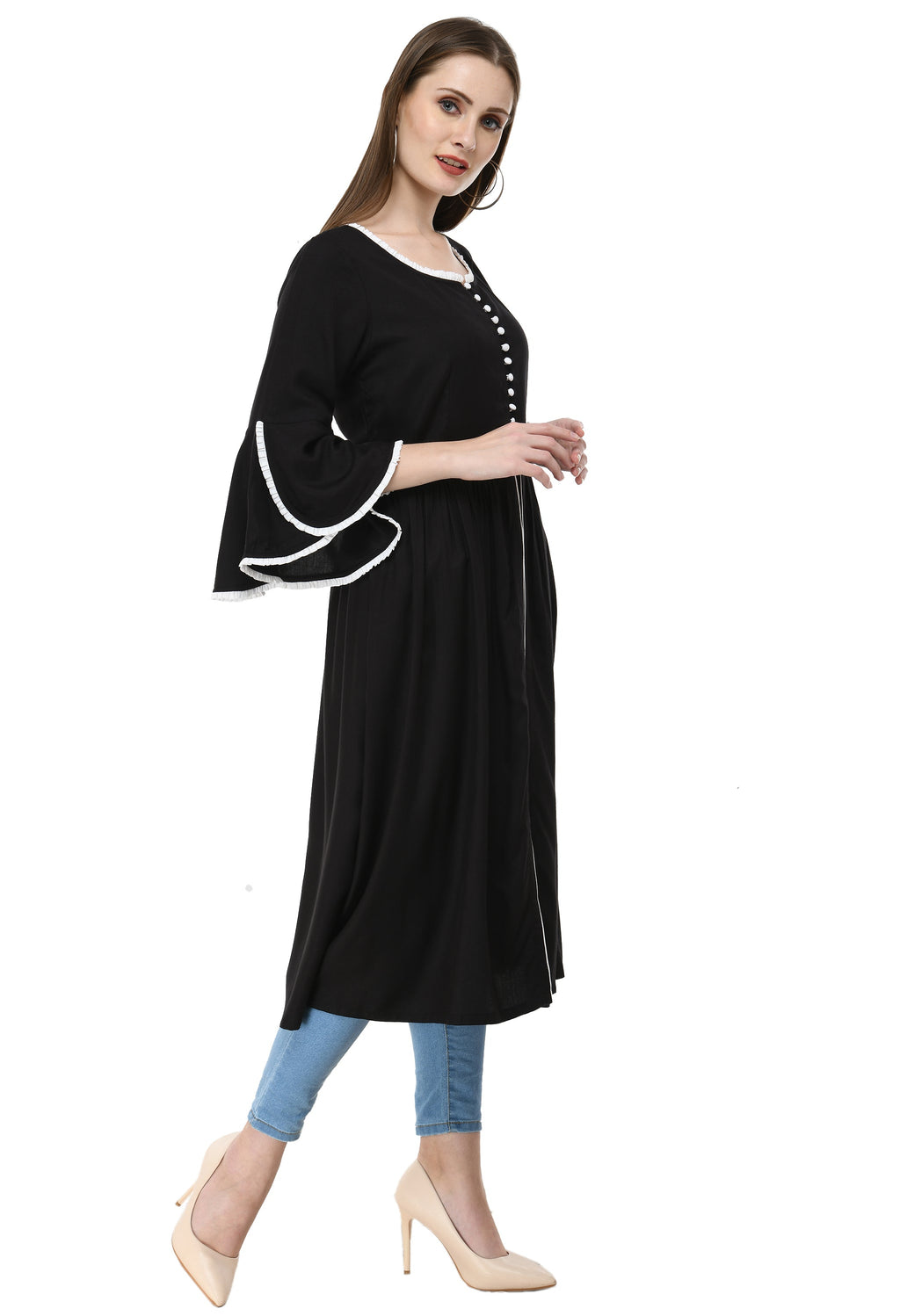 Black Rayon Kurti