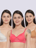 Pack Of 3 Colors Honey Moon Padded Bra