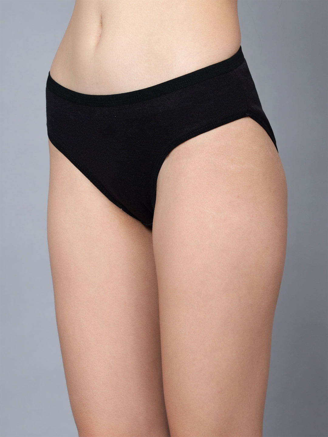 Pack of 1 Women Solid Color  Pure Cotton  Brief