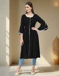Black Rayon Kurti