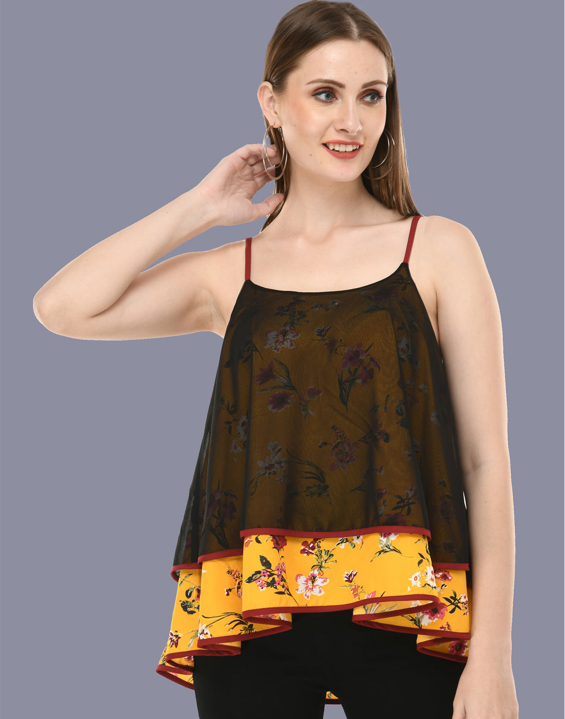 Floral printed top
