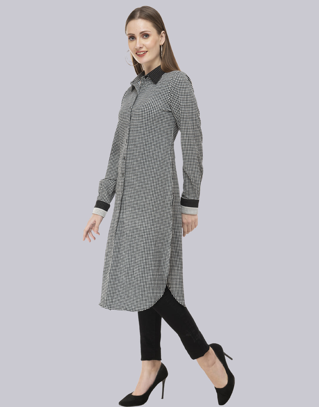 Black & White Checkered kurti