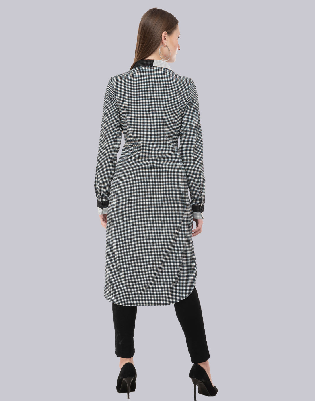 Black & White Checkered kurti